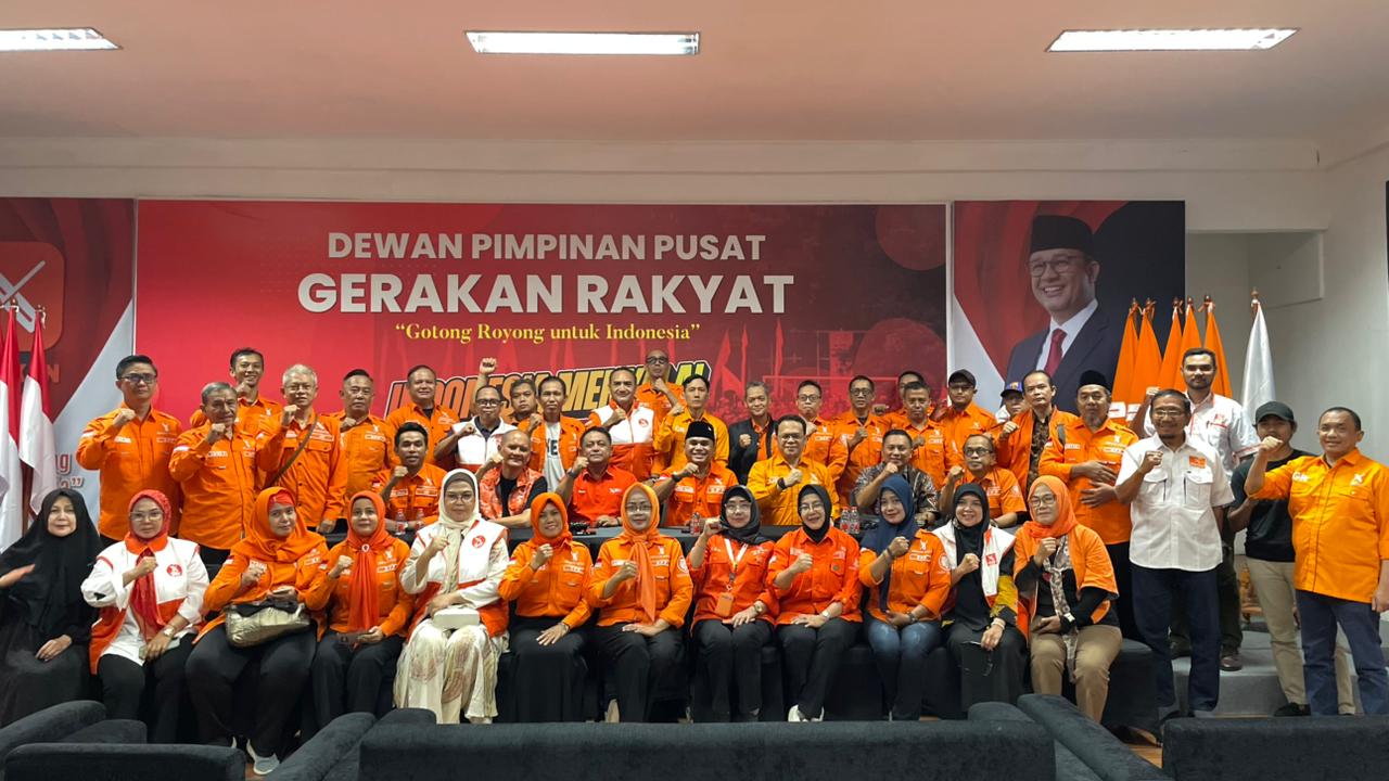 Dewan Pimpinan Pusat (DPP) Gerakan Rakyat terus memperkuat konsolidasi organisasi melalui Rapat Pleno di Kantor DPP, Ampera Raya, Jakarta Selatan, Selasa (28/10/2025).